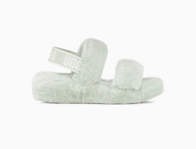 UGG Oh Yeah Slides for Womens - Retro Mint India